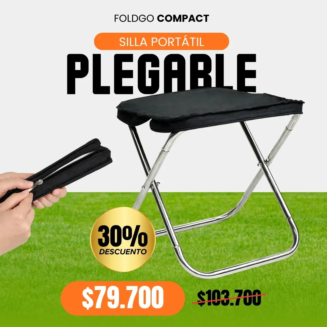 FoldGo Compact - Silla Portátil Plegable Ultraliviana