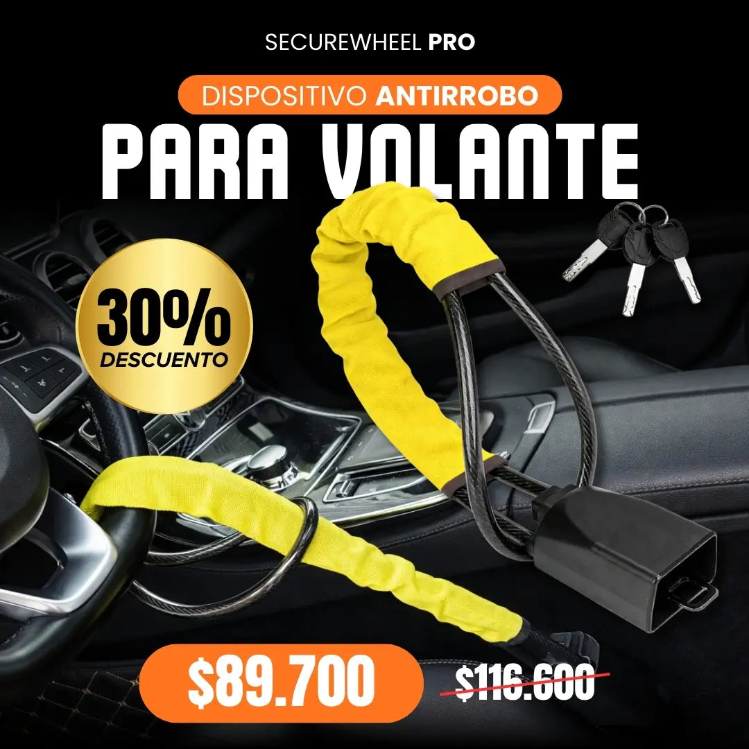 SecureWheel Pro - Dispositivo Antirrobo para Volante