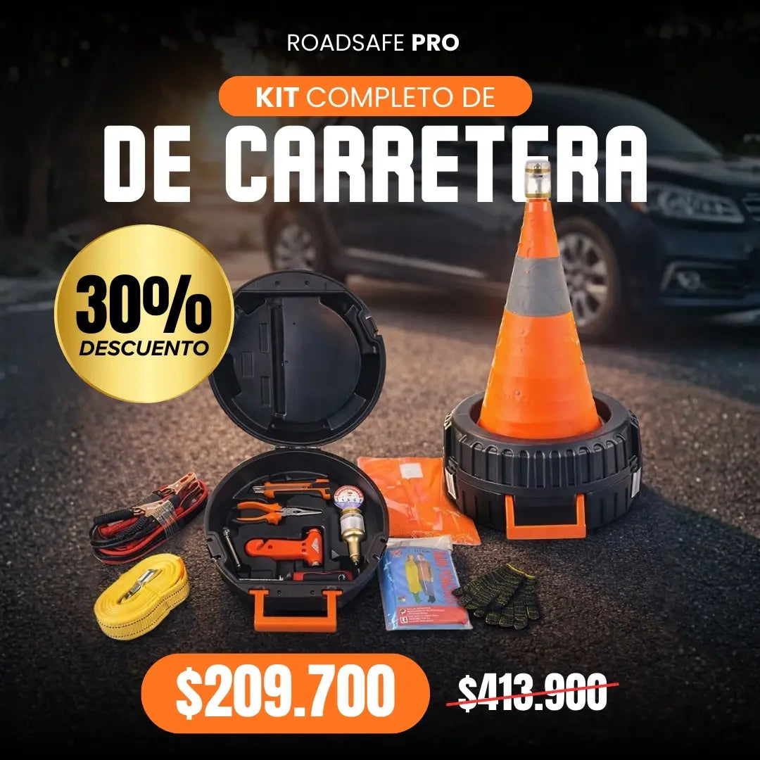 RoadSafe Pro — Kit de Carretera para Carro Completo
