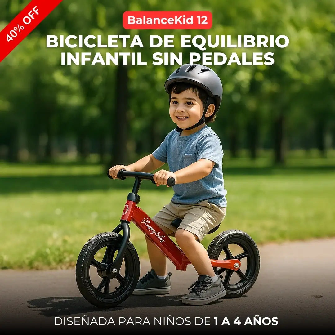 BalanceKid 12 — Bicicleta de Equilibrio Infantil sin Pedales