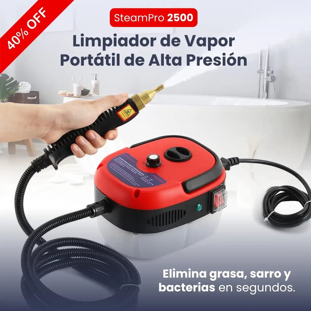 SteamPro 2500 — Limpiador de Vapor Portátil de Alta Presión