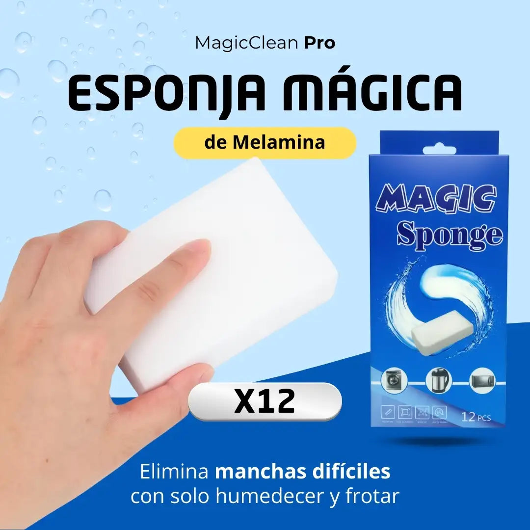 MagicClean Pro — Esponja Mágica de Melamina x12