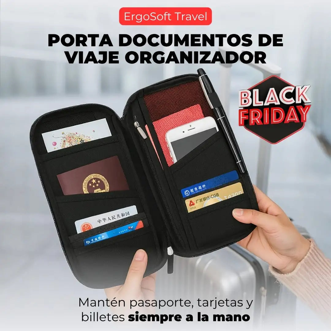 TravelGuard Pro — Porta Documentos de Viaje Organizador