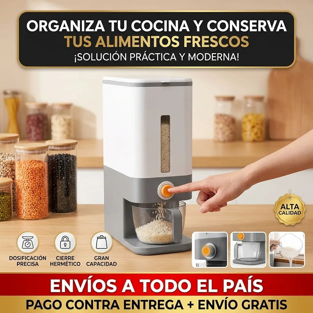 Dispensador de arroz y granos