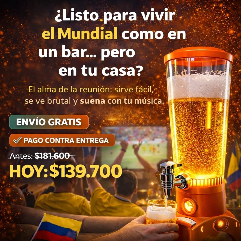 Dispensador de Cerveza con Parlante