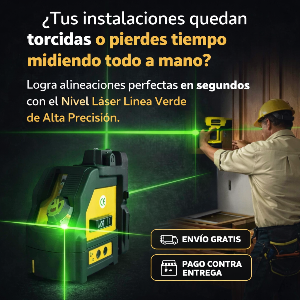 Nivel Laser 2 Lineas Verde