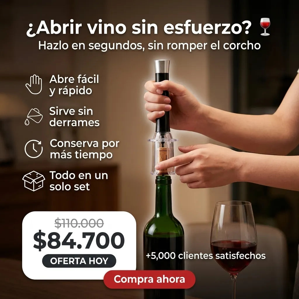 Set Destapador para Vino 4 en 1