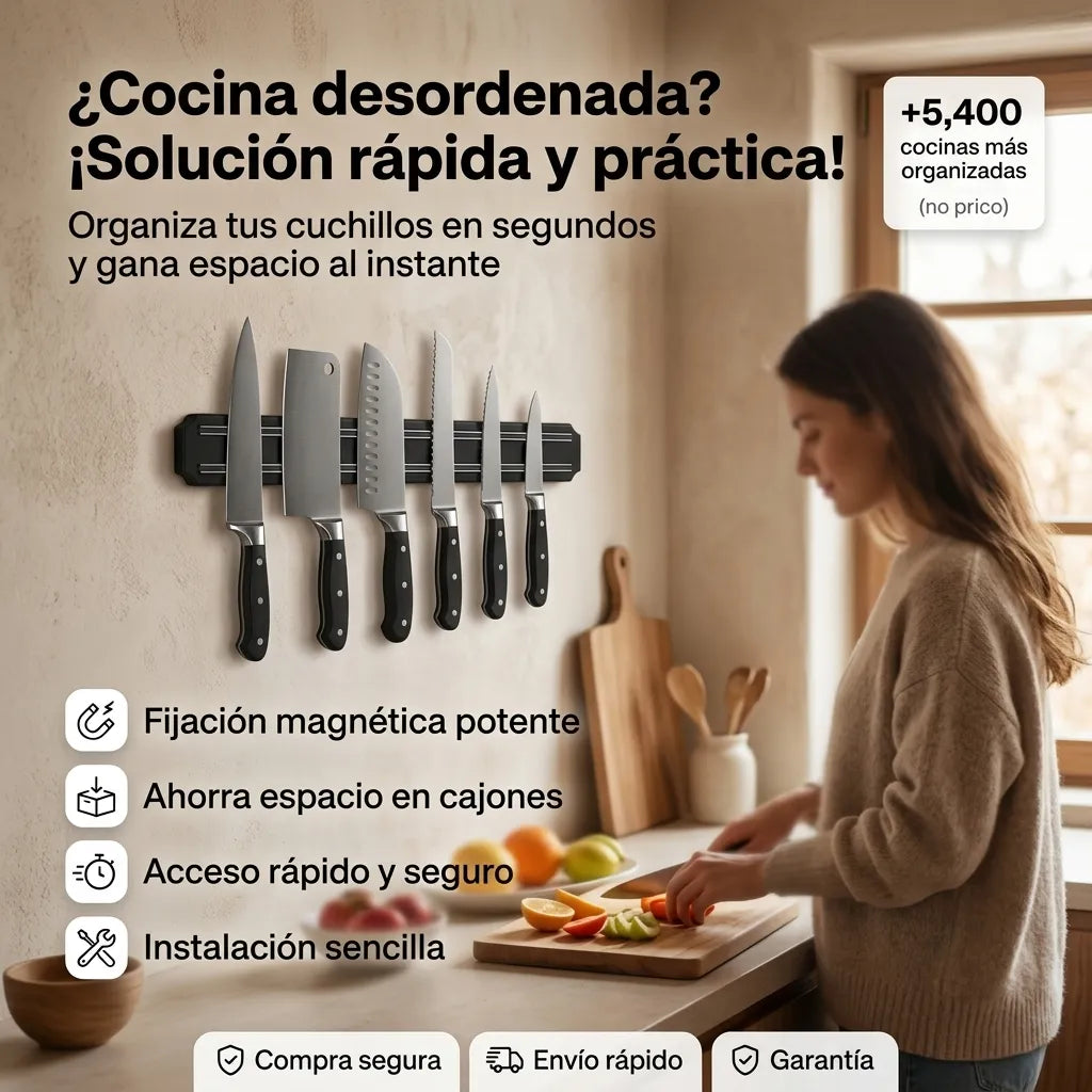 Soporte Magnético para Cuchillos 38 cm