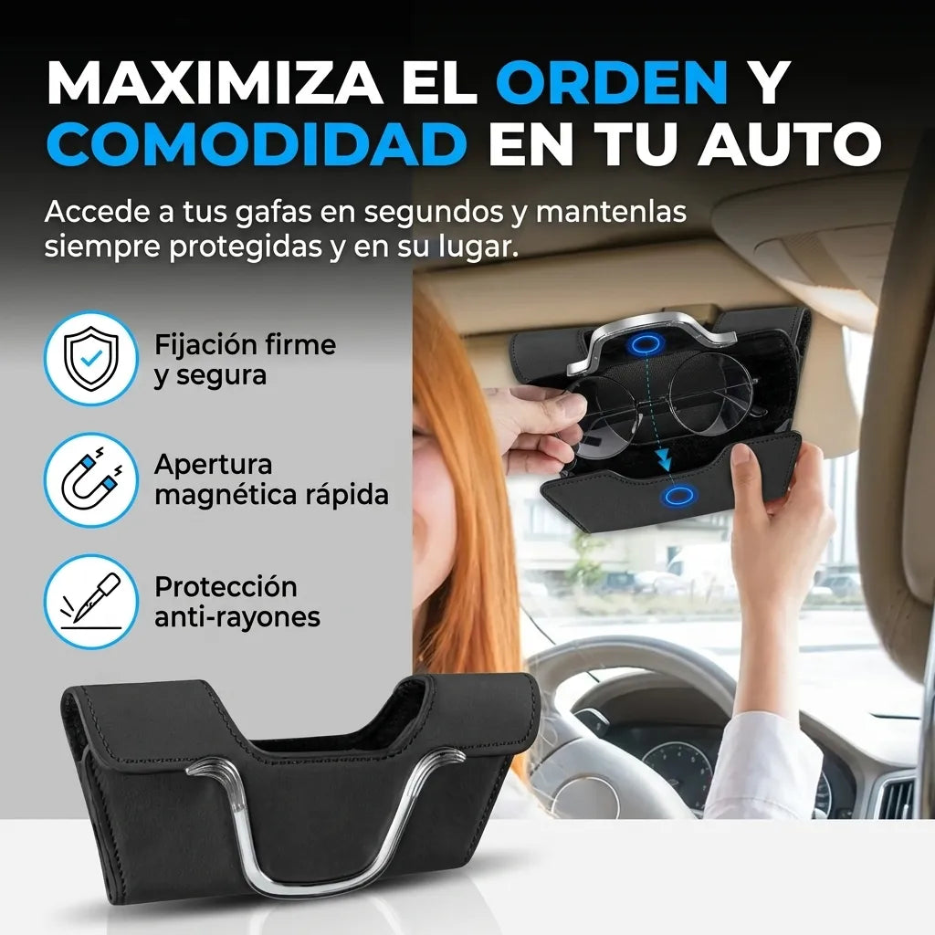Organizador de Gafas para Visera de Auto