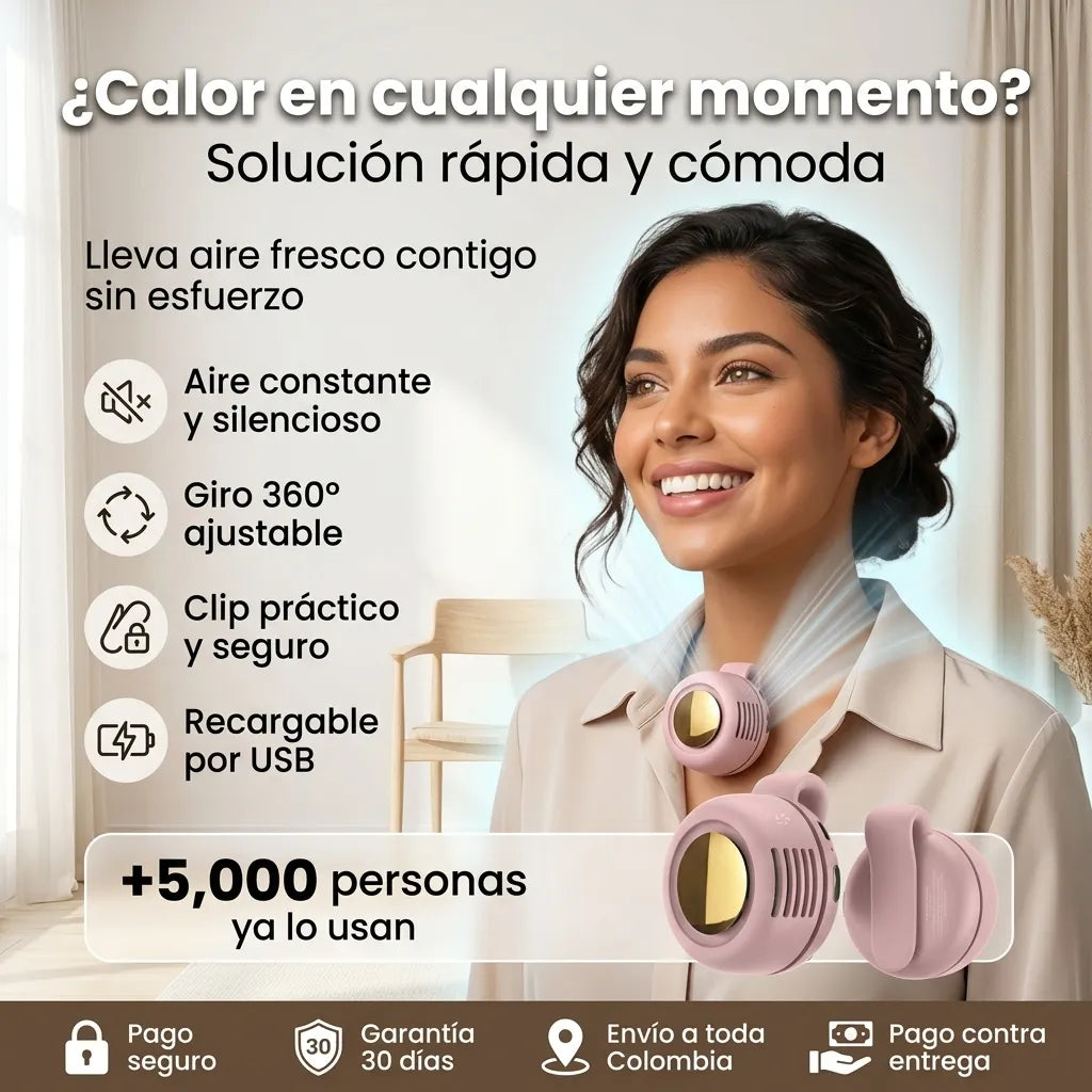 Mini Ventilador Portátil 360°
