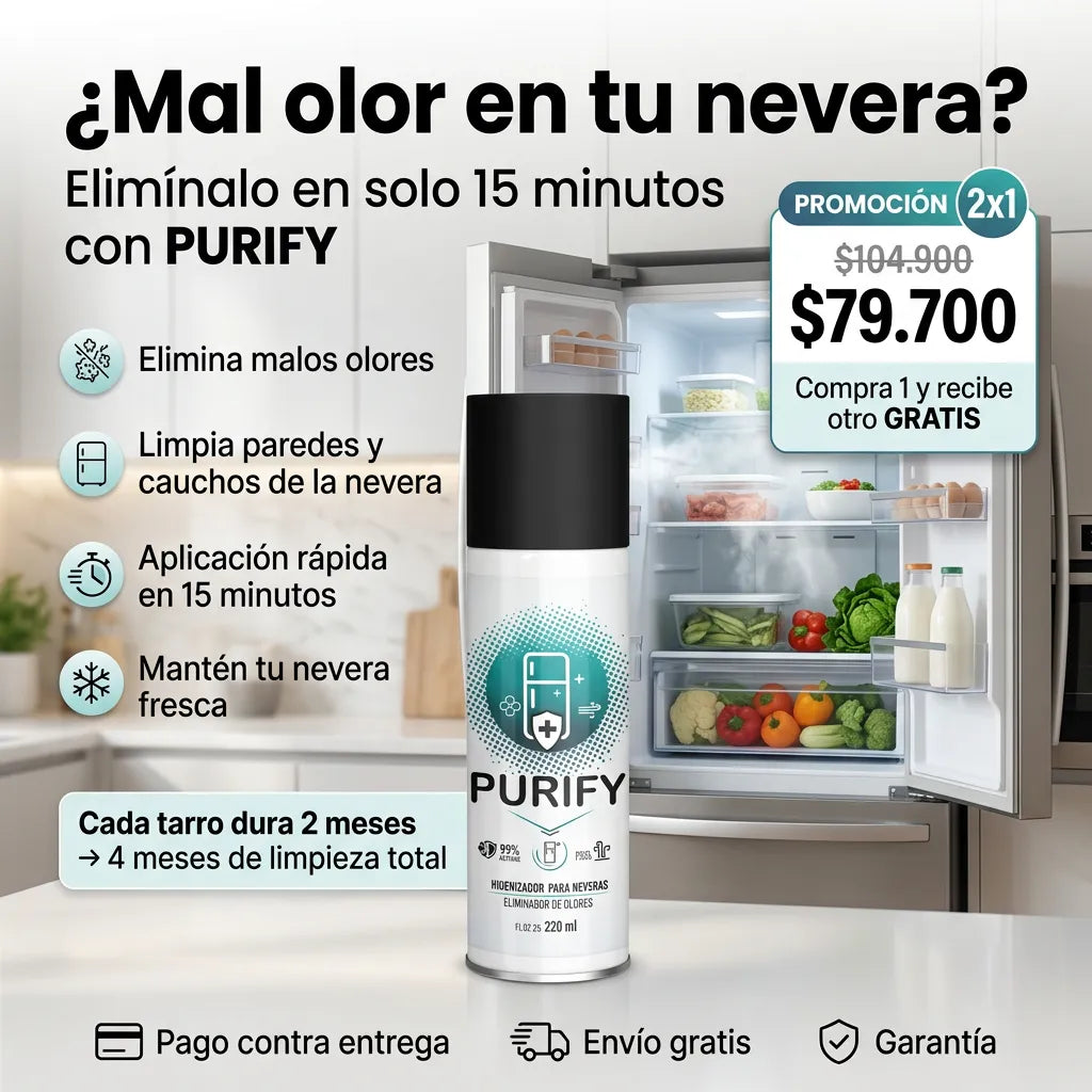 Purify Fresh - Higienizador Profesional para Neveras