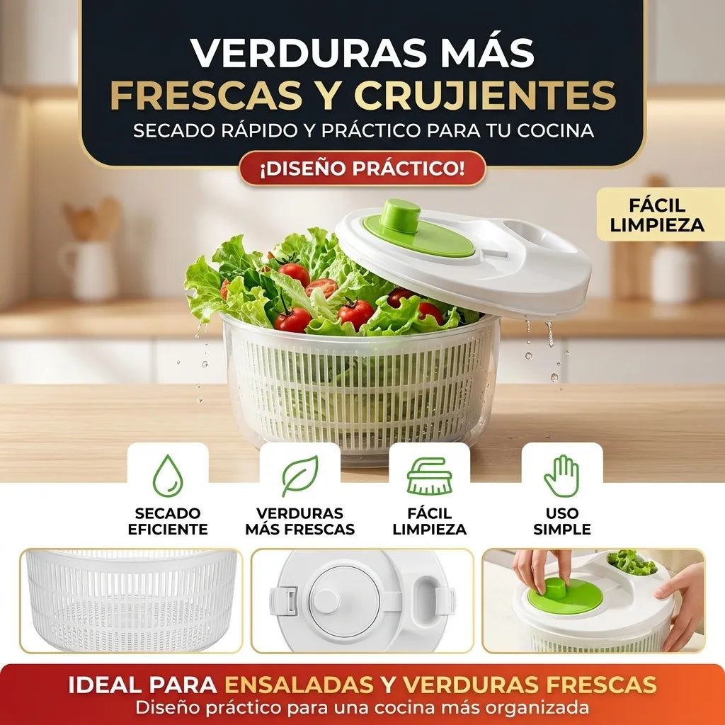 Escurridor Centrifugador De Verduras