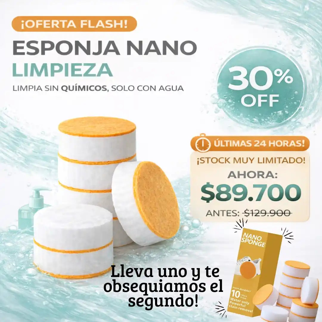 esponja nano limpieza